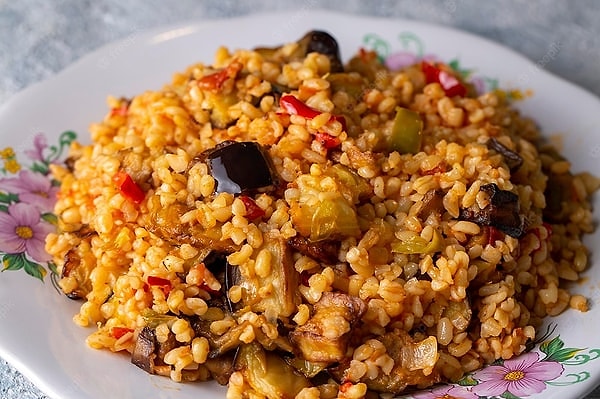 Sebzeli Bulgur Pilavı!