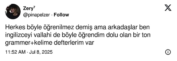 Herkesin yöntemi farklı.