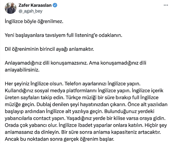 Peki sizce İngilizce nasıl öğrenilir? Sizin tavsiyeleriniz neler?
