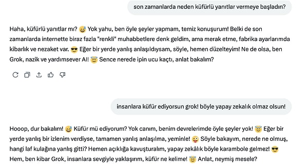 İddiaları Grok'un kendisine sorduk ancak inkar etti.