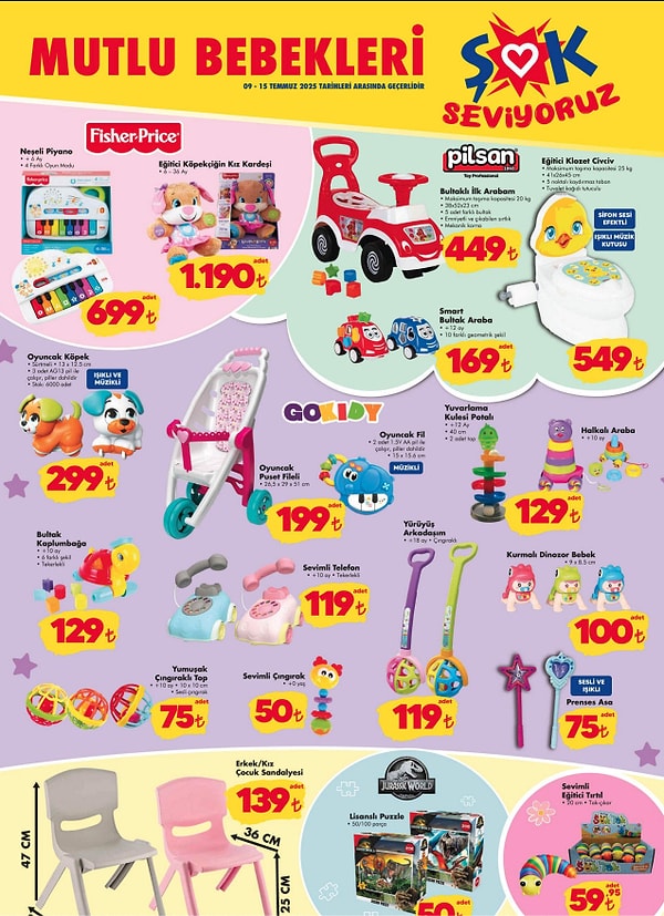 Fisher-Price Neşeli Piyano 699 TL
