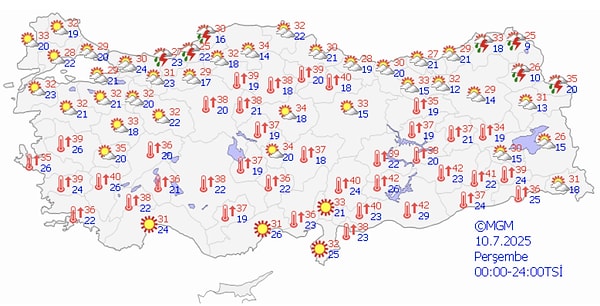 Havalar serinleyecek fakat 15 Temmuz'dan sonra yine bir artış yaşanacak.