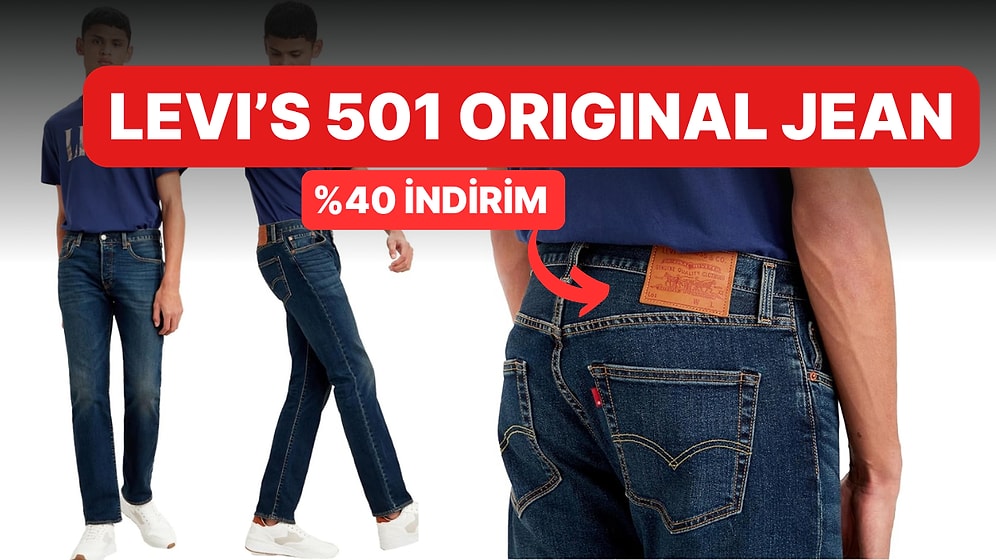 Günün Fırsatı: İkonik Levi's 501 Original Jeans Kot Pantolon İndirimde!