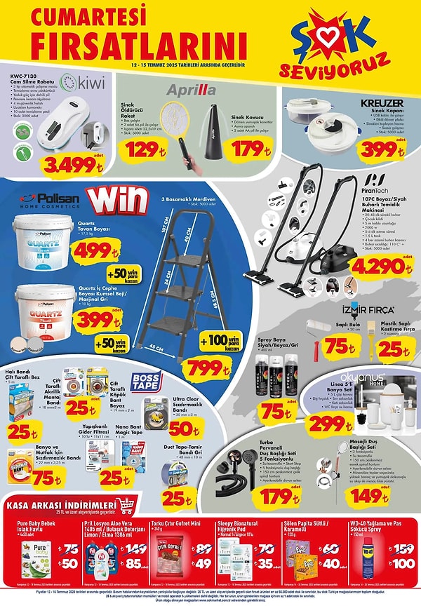 Kiwi Cam Silme Robotu 3.499 TL