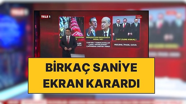 Tele 1, RTÜK'ün 10 günlük vezasının ardından Sözcü TV'ye destek için ekran kararttı