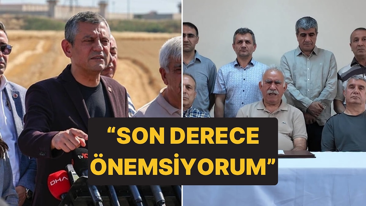 Özgür Özel, Abdullah Öcalan&apos;ın Çağrısını Değerlendirdi: &quot;Son Derece Önemsiyorum&quot;