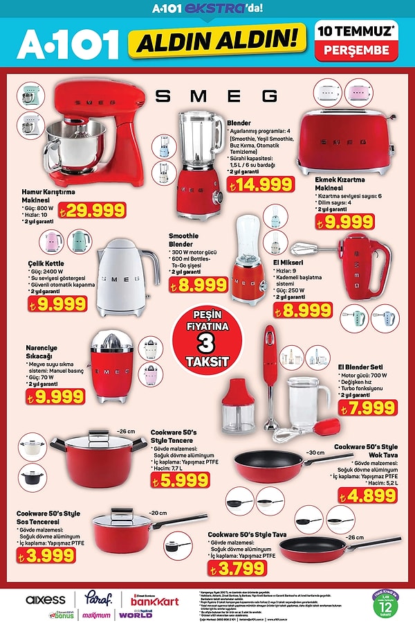 SMEG Küçük Ev Aletleri