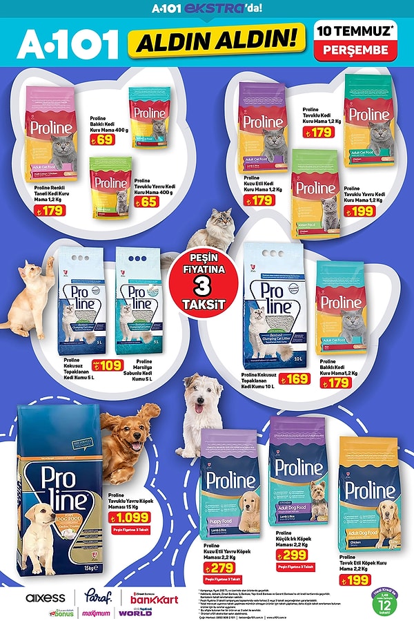 Proline Kedi Maması ve Kedi Kumu