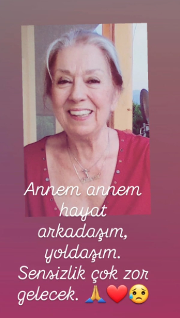 Acı kaybın haberini, kızı Melike Demirağ sosyal medya üzerinden yaptığı paylaşımla duyurdu.