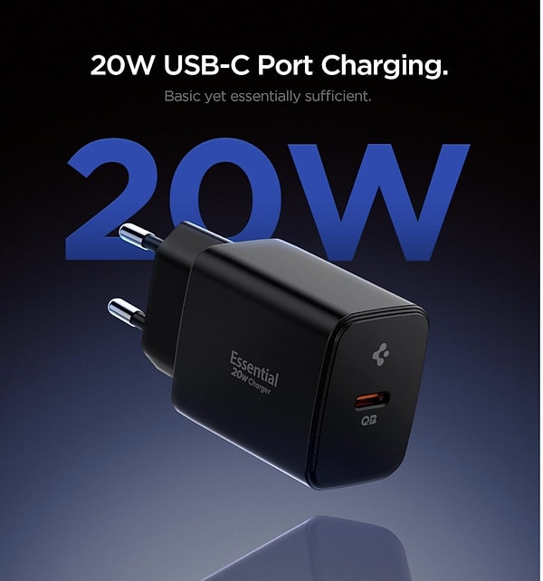 Spigen 20W USB-C Mini Hızlı Şarj Aleti