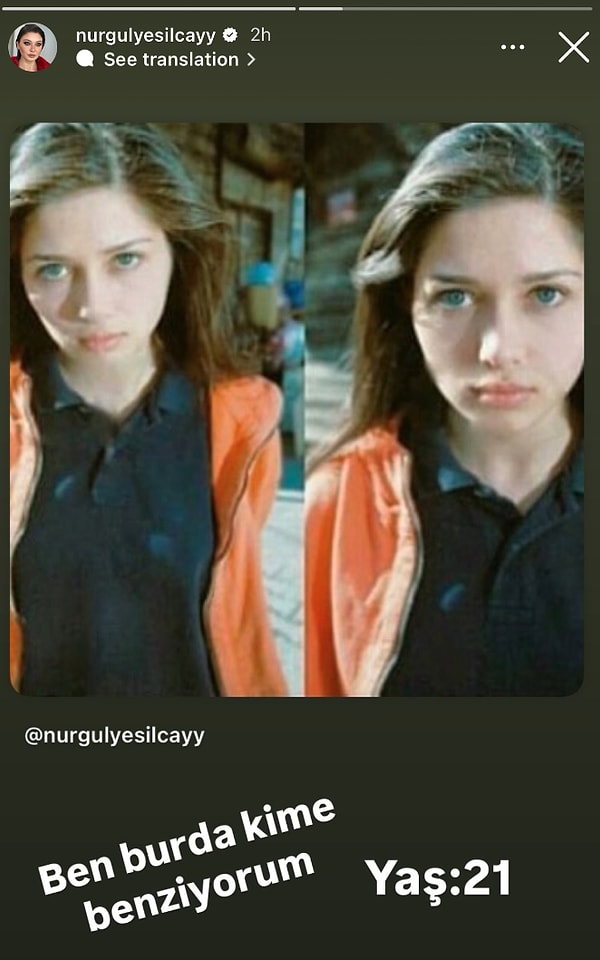 “Sizce kime benziyorum?” notuyla 21 yaşındaki bir fotoğrafını paylaşan Nurgül Yeşilçay, sosyal medyayı adeta karıştırdı!