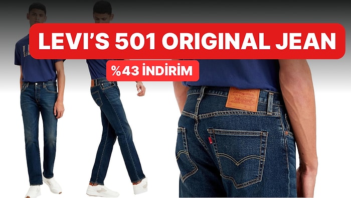 Günün Fırsatı: İkonik Levi's 501 Original Jeans Kot Pantolon İndirimde!