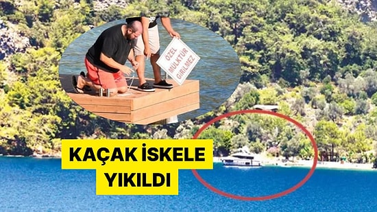 Şahan Gökbakar'ın Evinin Önüne Yaptırdığı Kaçak İskele Mahkeme Kararıyla Yıkıldı