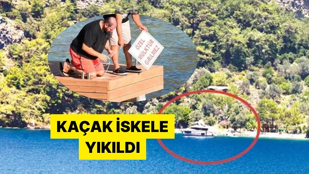 Şahan Gökbakar'ın Evinin Önüne Yaptırdığı Kaçak İskele Mahkeme Kararıyla Yıkıldı