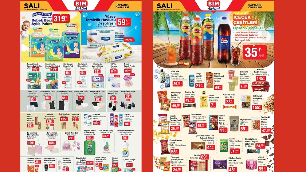 BİM'e Züber Ürünleri Geliyor! 15 Temmuz 2025 BİM Aktüel Haftanın Önerileri Kataloğu