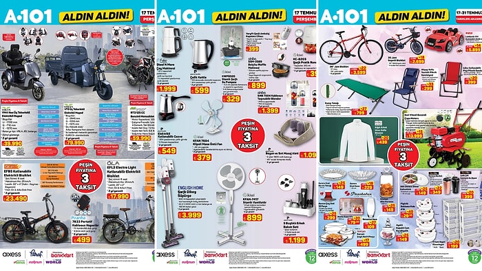 A101'e 3 Musluklu Su Sebili Geliyor! 17 Temmuz 2025 A101 Aldın Aldın Kataloğu