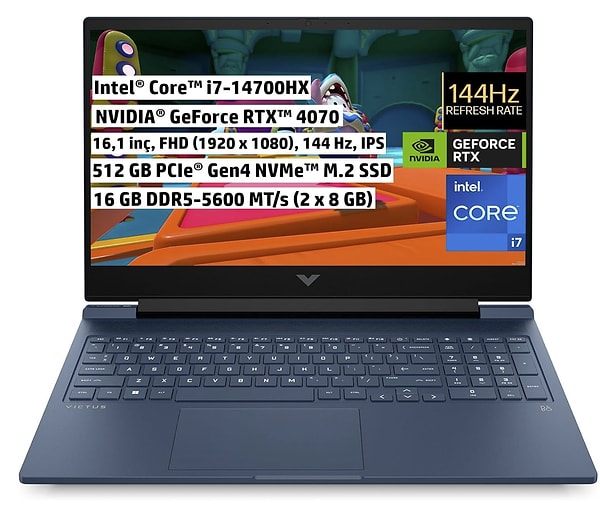 HP Victus Gaming Dizüstü Bilgisayar