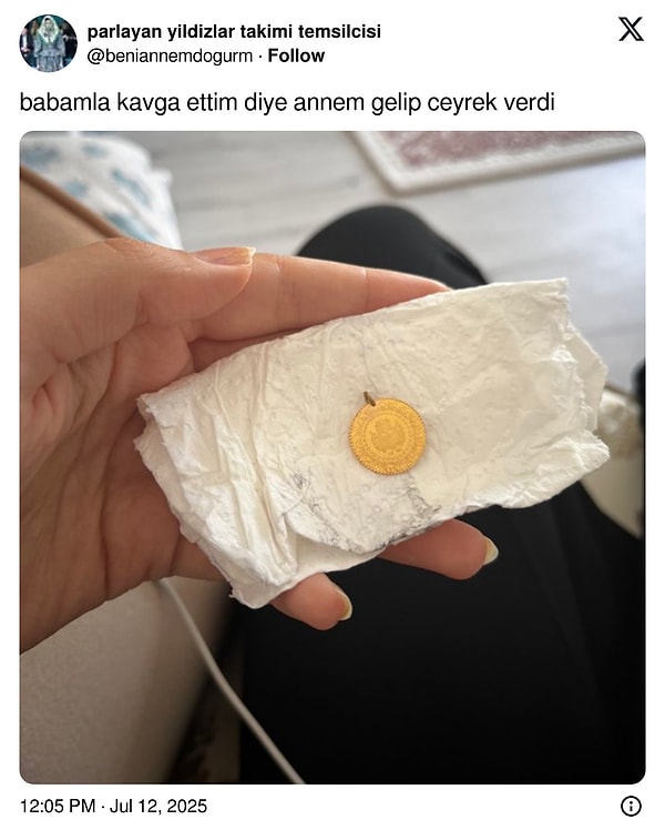 Bu kez bir anne, çareyi çeyrek altında buldu!