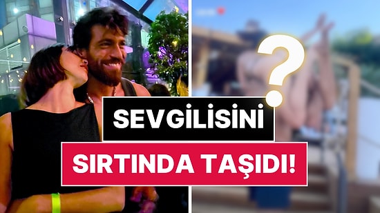 Tatil İçin Türkiye'ye Gelen Can Yaman DJ Sevgilisi Sara Bluma'yı Sırtında Taşıdı!
