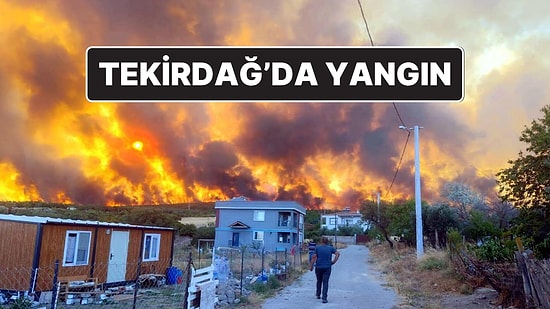 Tekirdağ Şarköy’de Yangın: Alevler Yerleşim Yerlerine Ulaştı