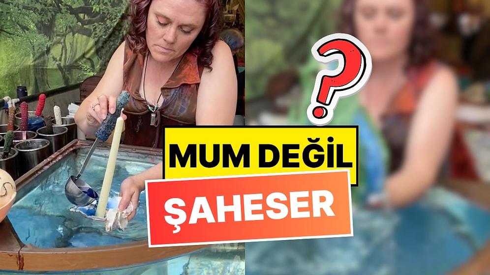 Boşuna 5 Milyon Beğeni Almamış! Mum Değil Adeta Şaheser Yapan Kadın İzlenmelere Doyamadı