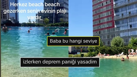 İstanbul Esenyurt'ta Oturduğu Sitenin Plajını Paylaşan Kadın Gündem Oldu