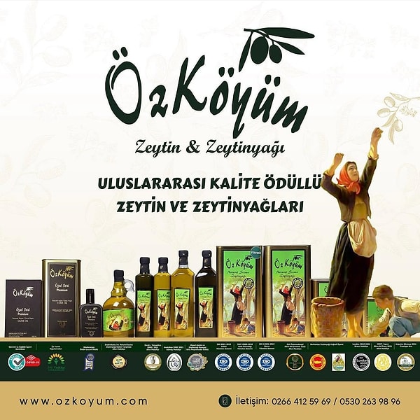Ürün yelpazeleri yalnızca zeytin ve zeytinyağı ile sınırlı kalmıyor.