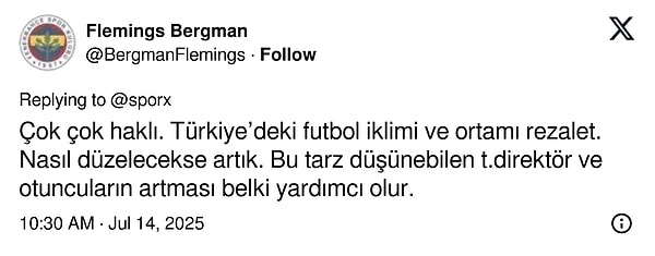 Solskjaer'in yorumlarına sosyal medyadan destek geldi.