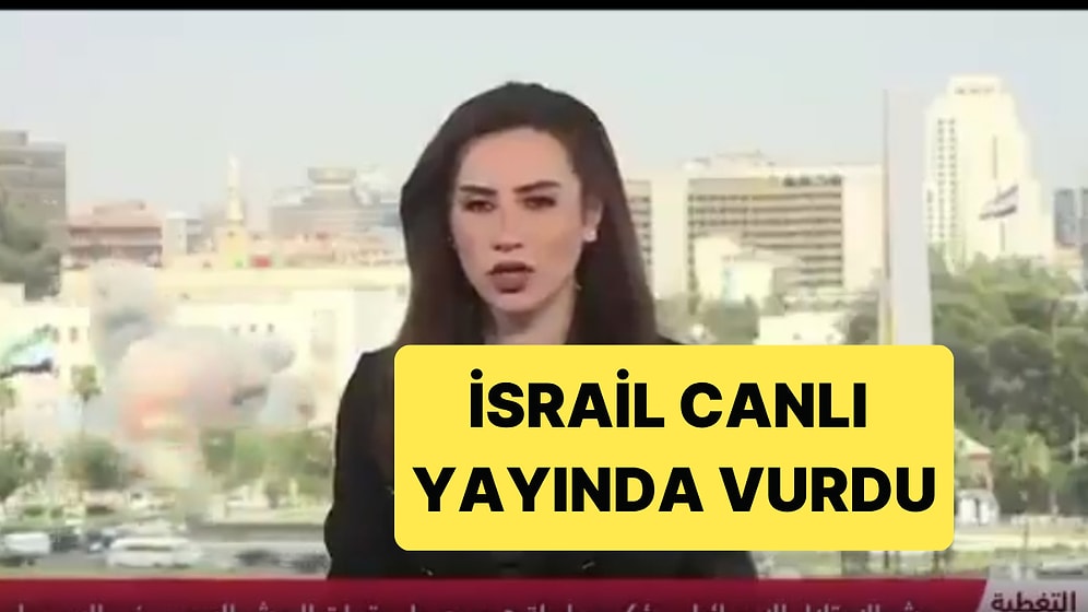 İsrail, Suriye'de Cumhurbaşkanlığı Sarayını Vurdu, O Anlar Canlı Yayında Görüldü
