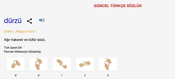 Gelelim "Dürzü" kelimesinin kökenine!