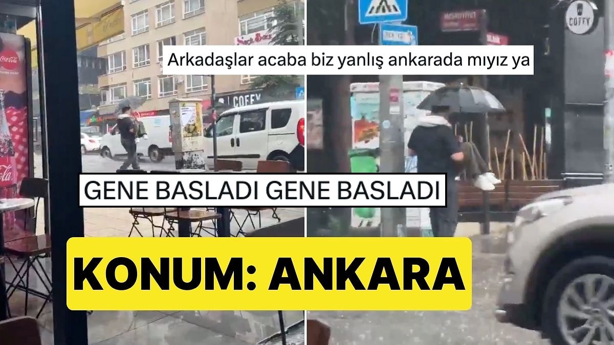 Konum Şaşırtmadı: Bir Genç Yağmurda Ayakları Islanmasın Diye Sevgilisini Kucağında Taşıdı