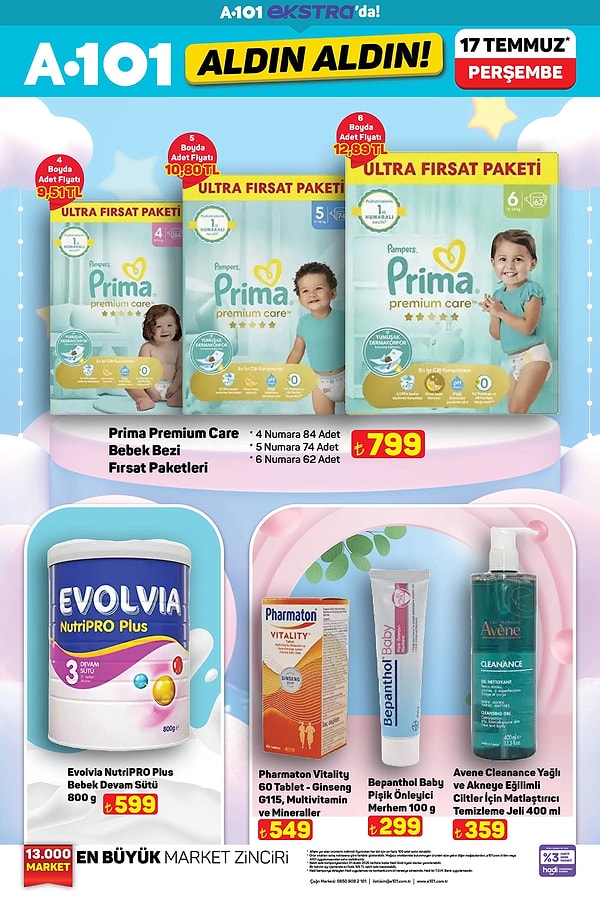 Prima Premium Care Bebek Bezi Fırsat Paketleri