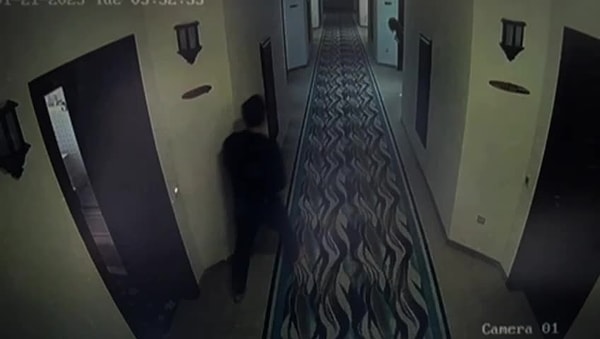 Otel müdürü olan Emir Aras'ın yangın anındaki görüntüleri infial yaratmıştı.