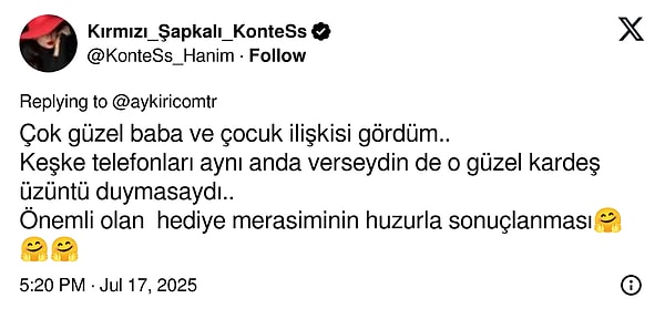 "Önemli olan huzurla sonuçlanması" 👇