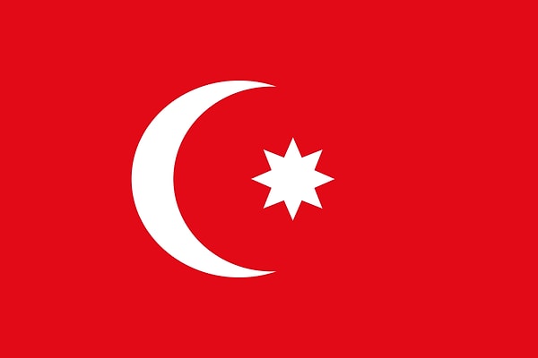 The Ottoman flag is a strong state symbol consisting of a red background, white crescent and star.