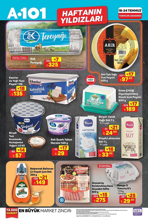 Sek Tereyağı 1 Kg 325 TL