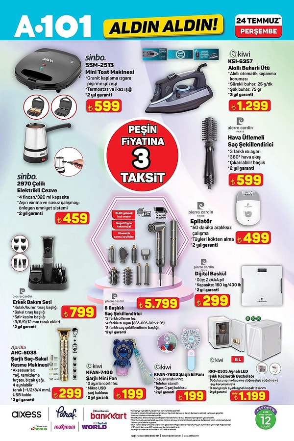Sinbo Mini Tost Makinesi 599 TL