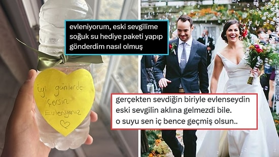 Evlendiği İçin Eski Sevgilisine Soğuk Su Gönderen Kişi Sosyal Medyada Gündem Oldu
