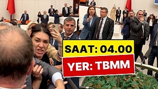 Gecenin 4'ünde Meclis Birbirine Girdi: TBMM'de Gergin Anlar Vekil Kamerasında!