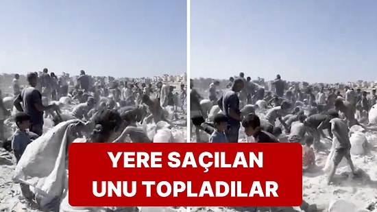 Gazze'deki Gıda Krizi Açlık Krizine Döndü: Halk Yere Saçılan Unu Toplamaya Çalıştı
