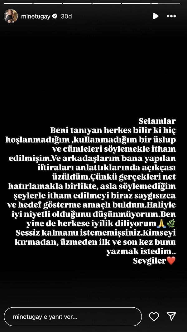 İddiaların ardından sosyal medya kullanıcıları, bu oyuncunun Mine Tugay olabileceğini konuşmaya başlanmıştı.