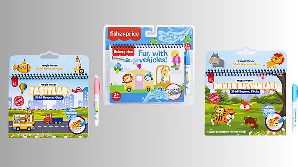 Sihirli Boyama ve Sticker Kitapları Sepette %50 İndirim