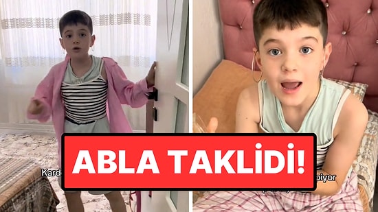 Ablasının Taklidini Yapan Çocuğun Oyunculuk Yeteneği Hollywood'a Taş Çıkardı