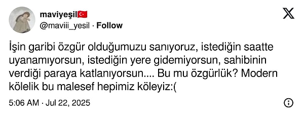 "İşin garibi özgür olduğumuzu sanıyoruz"👇