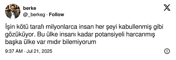 "Potansiyeli harcananlar ülkesi..."👇