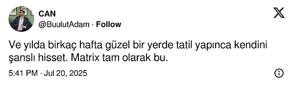 "Matrix tam olarak bu"👇
