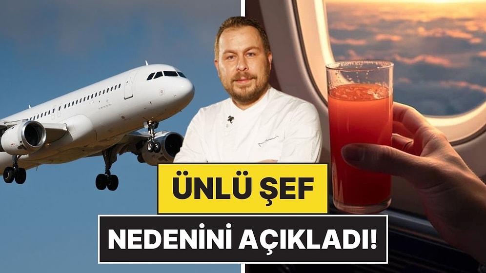 Uçak İkramlarındaki Domates-Karabiber Sırrı! Ünlü Şef Nedenini Anlattı
