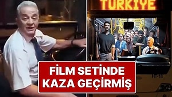TRT’nin FETÖ’nün 15 Temmuz 2016’daki hain darbe girişimini konu alan Son Sefer adlı filminde otobüs şoförünü canlandıran Zafer Algöz’ün çekimler sırasında otobüs ile kaza yaptığı görüntüler ortaya çıktı.