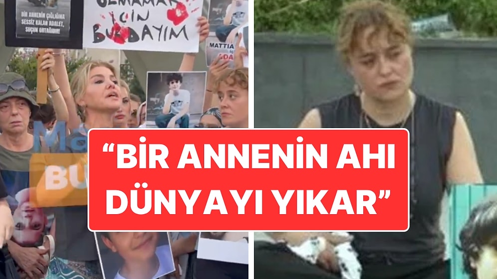 Mattia Ahmet Minguzzi'nin Annesi Yasemin Minguzzi'nin Eylemine Ünlü Şarkıcı Gülben Ergen de Katıldı
