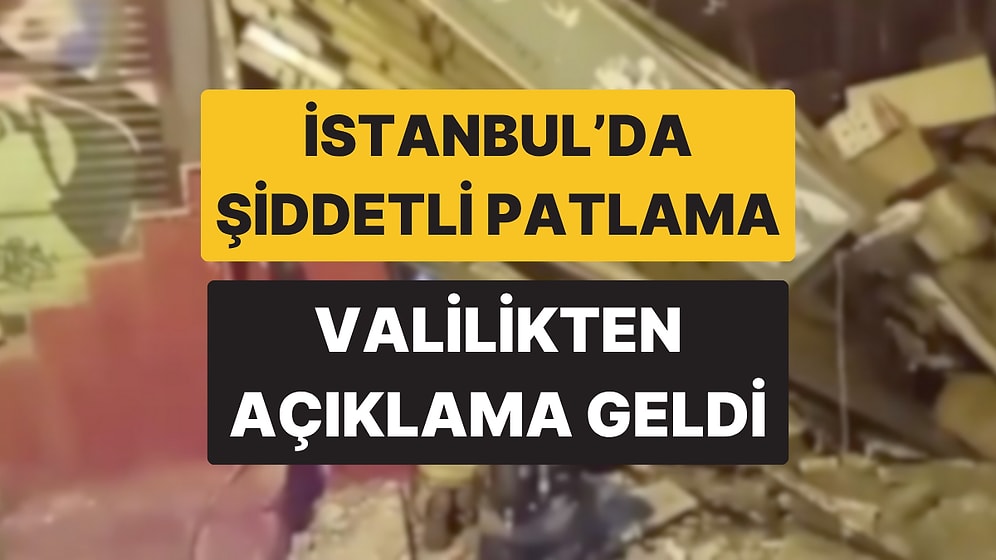 İstanbul Beyoğlu'nda Şiddetli Patlama Sesi Duyuldu: Valilikten Açıklama Geldi, Can Kaybı Yok